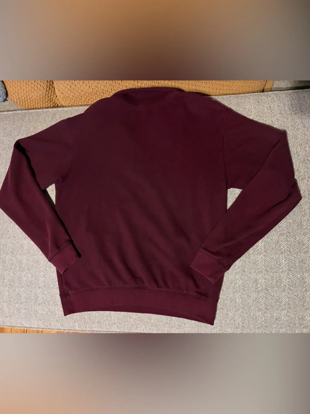 PINK Victoria's Secret Logo Maroon Quarter-Zip Pullover